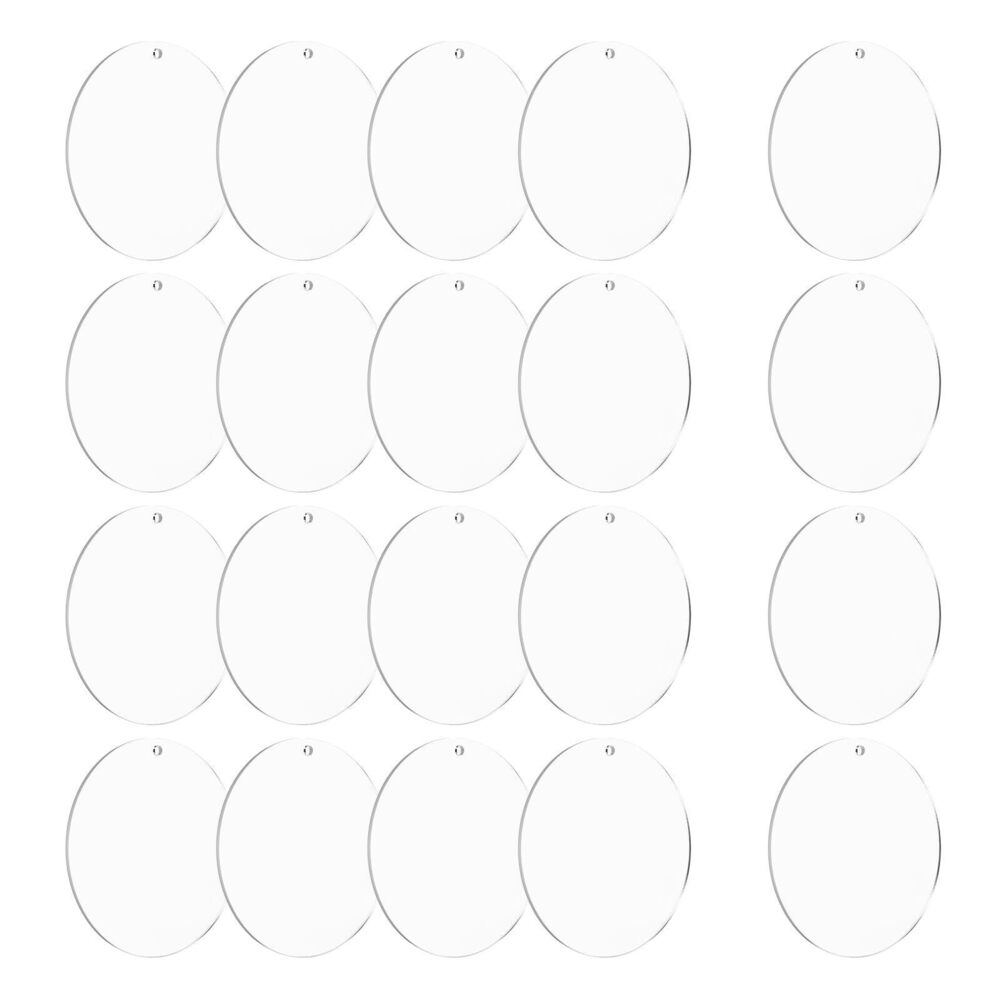 1200 Acrylic Keychain Blanks, 50Pcs 3 Inch Round Clear Acrylic Keychains